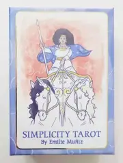 Simplicity Tarot Deck By Emilie Muniz Beginners Easy Tarot Cards + Guidebook