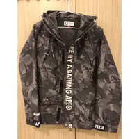 在飛比找蝦皮購物優惠-Bape 衝鋒外套 迷彩灰 3M反光字體 S 男女款