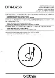 Instruction Manual for Brother DT4-B266 Sewing Machine