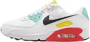 [Nike] Air Max 90 Women's Shoes (FZ3622-100, White/Pink Foam/Bright Crimson/Black)