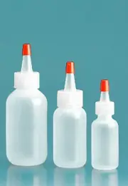 1 oz (30 ml) LDPE Plastic Bottles w/Yorker Dispensing Caps (100 count)