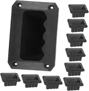 IWOWHERO Speaker Handle Replacement 10pcs Plastic Handles for Outdoor Speakers Barn Doors Fencing Smooth Surface No Rough Edges
