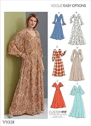 Vogue V9328 Misses' Sewing Pattern Dress, Size 6-8-10-12-14