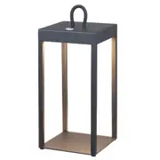 Vestland Black Portable and Rechargeable Table Lamp