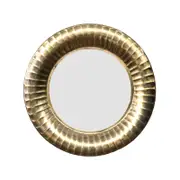 SSH COLLECTION Zane 60cm Wide Round Wall Mirror - Brass