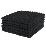 6 Pcs Acoustic Panels Foam Board Studio Sound-Absorbing Firewall Wedge Tile M6J1