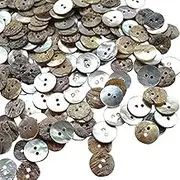 New Upick 11/13/15/23mm 100pcs Shell Buttons Sewing Craft Buttons 2 Holes (11mm)