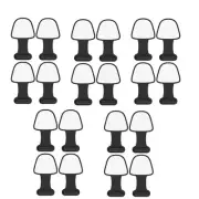 20Pcs Cell Phone Dust Plug for Port Type-C Interface -Loss8034