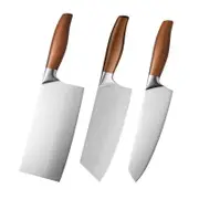 Kitchen Knife 3pcs Stainless Steel Meat Chopping Cleaver Japanese Chef Knife