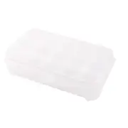 Refrigerator Plastic Rectangle Shaped 15 Slots Eggs Storage Container Box