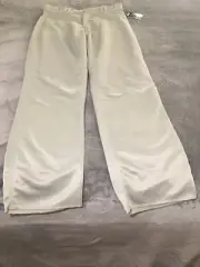 3N2 2540A-Grey-L Stock Pro-Weight Poly Pant-Open Hem Grey - Large!