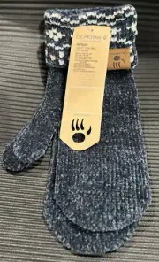 BEARPAW WOMENS MITTENS ONESIZE COLOR BLUE