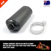 38mm GREY Muffler Exhaust Pipe Clamp 125/200/150/250cc Pit/Quad/Dirt Bike Atomik
