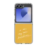 Galaxy Z Flip6 Clear Case I Am My Own Sunshine