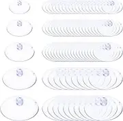 Glarks 80Pcs 25mm 30mm 35mm 40mm 45mm Suction Cups Set, 5 Size Rubber Anti-Collision Sucker Pads with Holes Without Hooks for Home Kitchen Bathroom Houseware Hanging Items