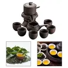 Chinese Kung Fu Tea Set Handmade Teapot Set Zisha Kung Fu Porcelain Teapot for