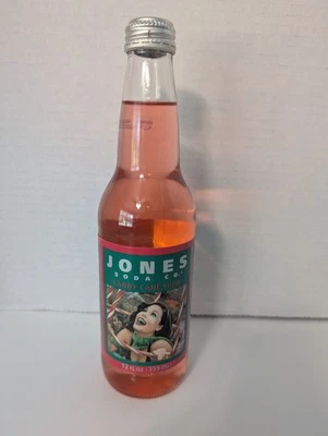 Jones Soda Pop Glass Bottle Collectible - Candy Cane Soda - Retired Holiday