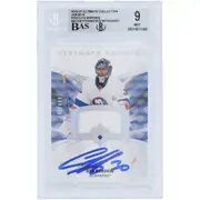Ilya Sorokin New York Islanders Autographed 2020-21 Upper Deck Ultimate Collection Jerseys Relic #192 #/449 Beckett Fanatics Witnessed Authenticated 9/10 Rookie Card