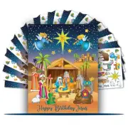 Colonel Pickles Novelties Nativity Stickers – 24 Sheets - 12 Sticker Sheet Se...