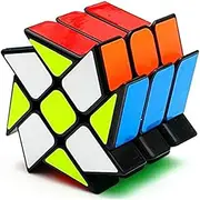 CuberSpeed YJ Windmill Magic Cube 3x3 Black YJ Wheel Fenghuolun 3x3x3 Speed Cube Puzzle