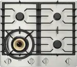 ASKO 60cm 4 Burner Gas Cooktop - Stainless Steel