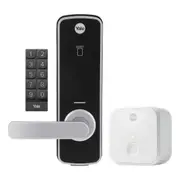 Yale Unity Entrance Lock with Connect Bridge and Keypad - Silver