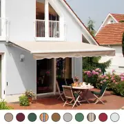 Patio Awning Canopy Retractable Deck Door Outdoor Sun Shade Shelter