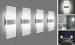 Modern Wall Sconces 4 Pack, Led Wall Light 10w, Wall Sconce Up Downlight,