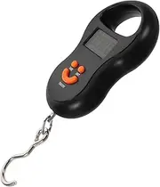 [WOONEKY] Travel Essential Portable Scale Digital Luggage Weighing Scale Hook Black