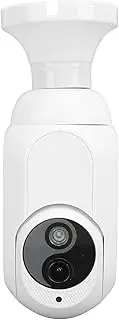 Light Bulb Security Camera, 3MP 1080P 360° Motion Tracking Screw in E27 Light Socket Security Camera Wireless WiFi Night Vision Indoor Outdoor Camera with 2 Way Talk Motion Alarm