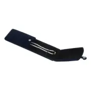 Dark Blue Velvet Necklace Box Jewelry Necklace Long Chain Storage Boxes