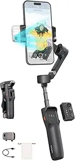 Hohem iSteady V3 Portable Phone Stabilizer with AI Tracker, Detachable Remote, Built-in Extension Rod/Tripod, 3-Axis Stabilization, 3-Color Fill Light