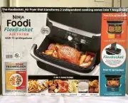 Ninja Foodi FlexBasket Air Fryer 11 qt MegaZone Dual Zone 7-in-1 4488088 NEW