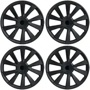 4PCS HubCap Compatible for Tesla Model 3 18 Inch Car Replacement Wheel Cap Automobile Hub Cap Full Rim Cover Accessories Wheel Cover 2023(Matte Black)