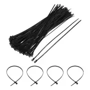 250Pcs 12 Inch 48 Lbs Mount Head Cable Zip Ties Self-Locking Nylon Zip Black