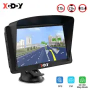 XGODY 7" GPS Navigation Sat Nav Portable Navigator Intelligent Warning Free Map