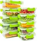 10 Pack Glass Meal Prep Containers Set Food Storage Containers with Airtight