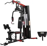 Fitvids Home Gym, Workout Equipment with Leg Press, Exercise Equipment for Home with Pulley System, Home Gym Equipment for Full Body Strength Training, Preacher Curl and Leg