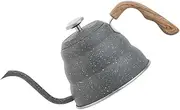Amosfun 1Pc Stainless Pot with Thermometer Narrow Spout Kettle for Induction Gas Stoves for Home Kitchen Cafe Use Capacity