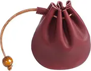 [TINEASUR] Small Leather Change Bag Coin Pouch Minimalist Design Easy to Carry for Travel and Work