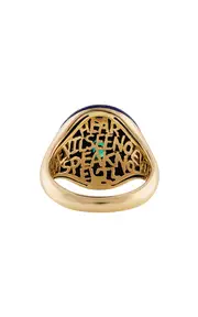 [Eden Presley] Knock On Wood 14K Yellow Gold Tourmaline Wisdom Ring