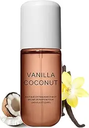 Vanilla Coconut Perfume Travel Size Long Lasting Spray, Body Mist for Women, Eau De Toilette