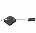 Grill and Toast Sandwich Maker with Non-Stick Cookware 1 Piece Black.