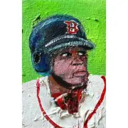 David Ortiz - Acrylic on Canvas 4x6in