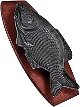 CONGARTENO Fish-Shaped Iron Serving Plate for Barbecue Heat-Resistant Food Dish for Restaurant and Home Use for Snacks Appetizers and Desserts Easy to Clean