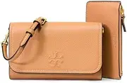 [Tory Burch] Womens 146467 Thea Pebbled Leather With Gold-tone Hardware Crossbody Bag With Flat Wallet