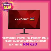 在飛比找蝦皮購物優惠-Viewsonic 遊戲顯示器 VX2718-PC-MHD 
