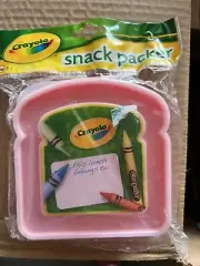 NEW Crayola Snack Packer Sandwich Bread Container Kids Lunch Box Snack Box 2010