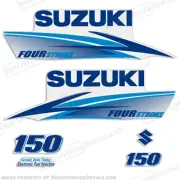Fits Suzuki 150hp 4-Stroke Decals (Light/Dark Blue) 2010+