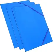 SECFOU Comprehensive Storage 3 Pcs Folder with Elastic Band Large Capacity Document Holder Vertical File Folder Office